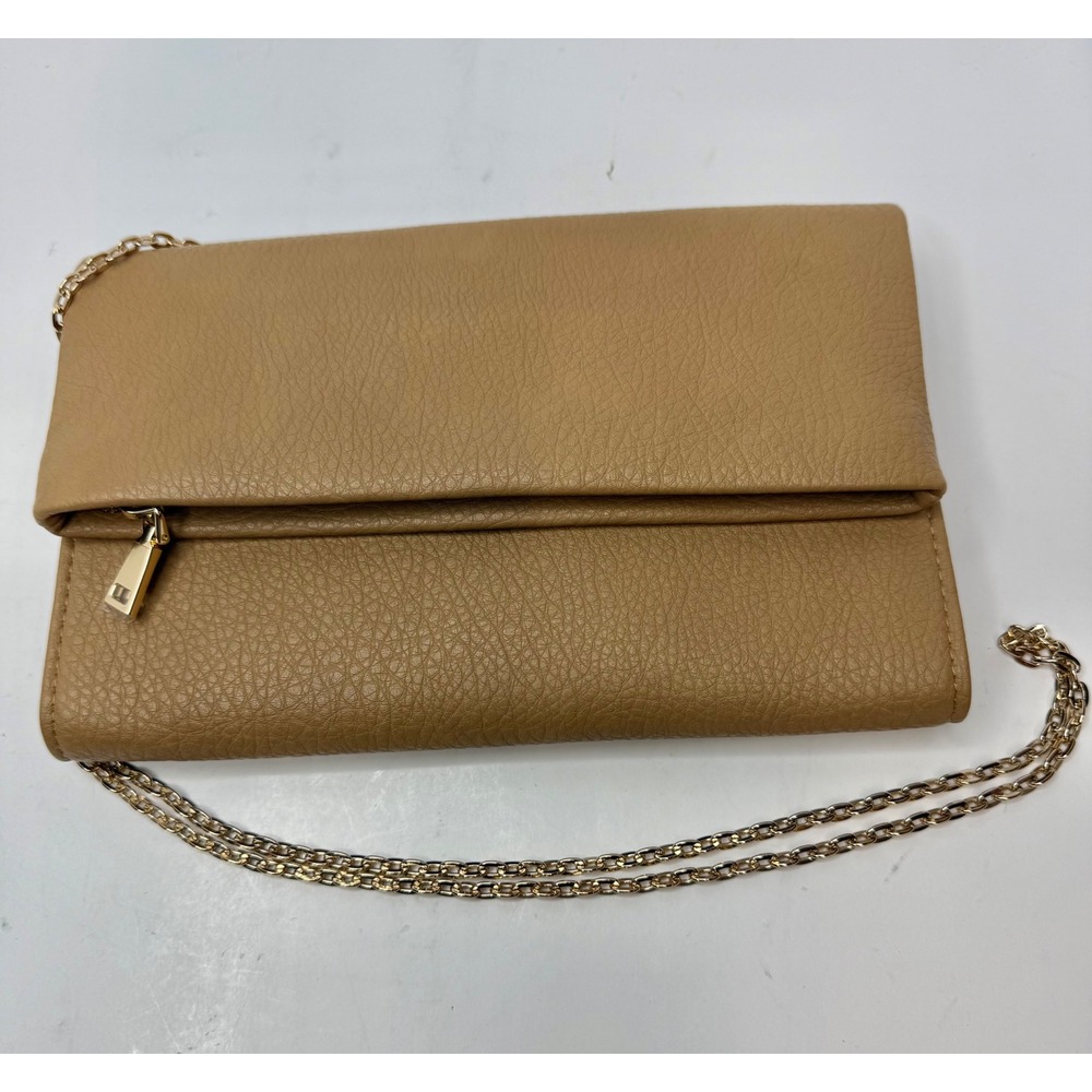 I.N.C. International Concepts Averry Crossbody with Chain Strap Tan Gold